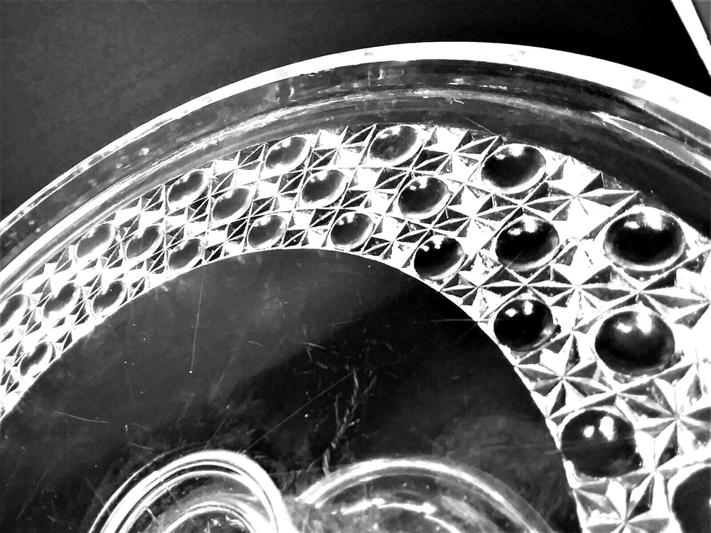 Antique 1890 EAPG CURRIER AND IVES Cake Stand