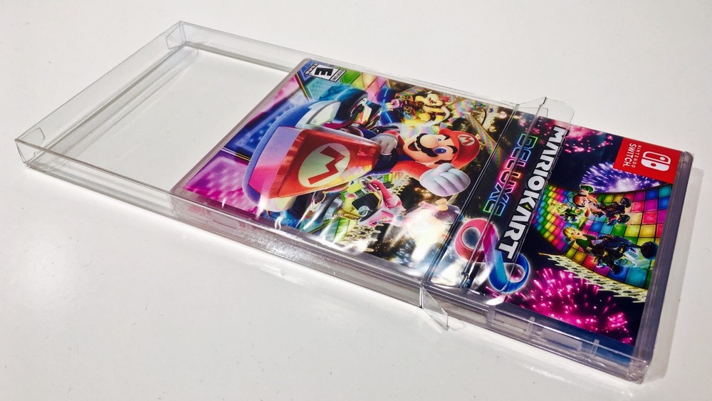 10 Box Protectors for NINTENDO SWITCH Video Games Custom Display Case Sleeve