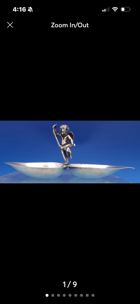 TIFFANY & CO. STERLING SILVER CHERUB RING TRAY / DISH