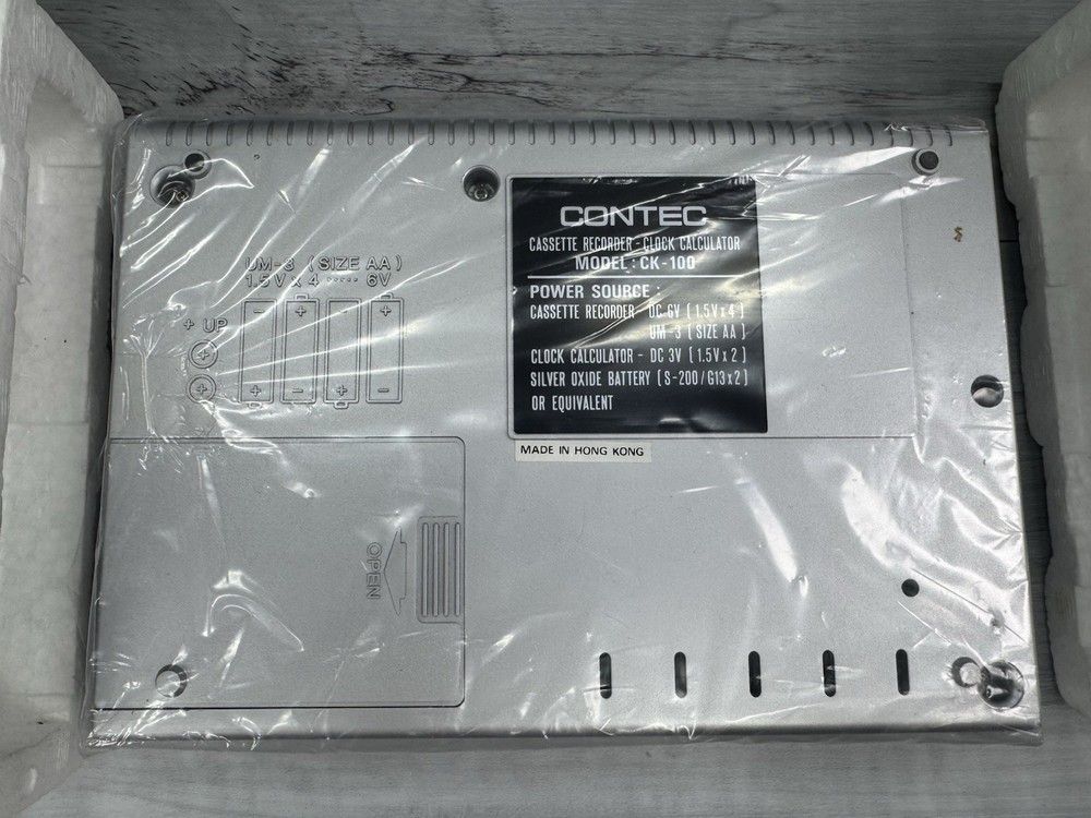 Contec CK-100 Cassette Recorder Clock Calculator Retro NEW