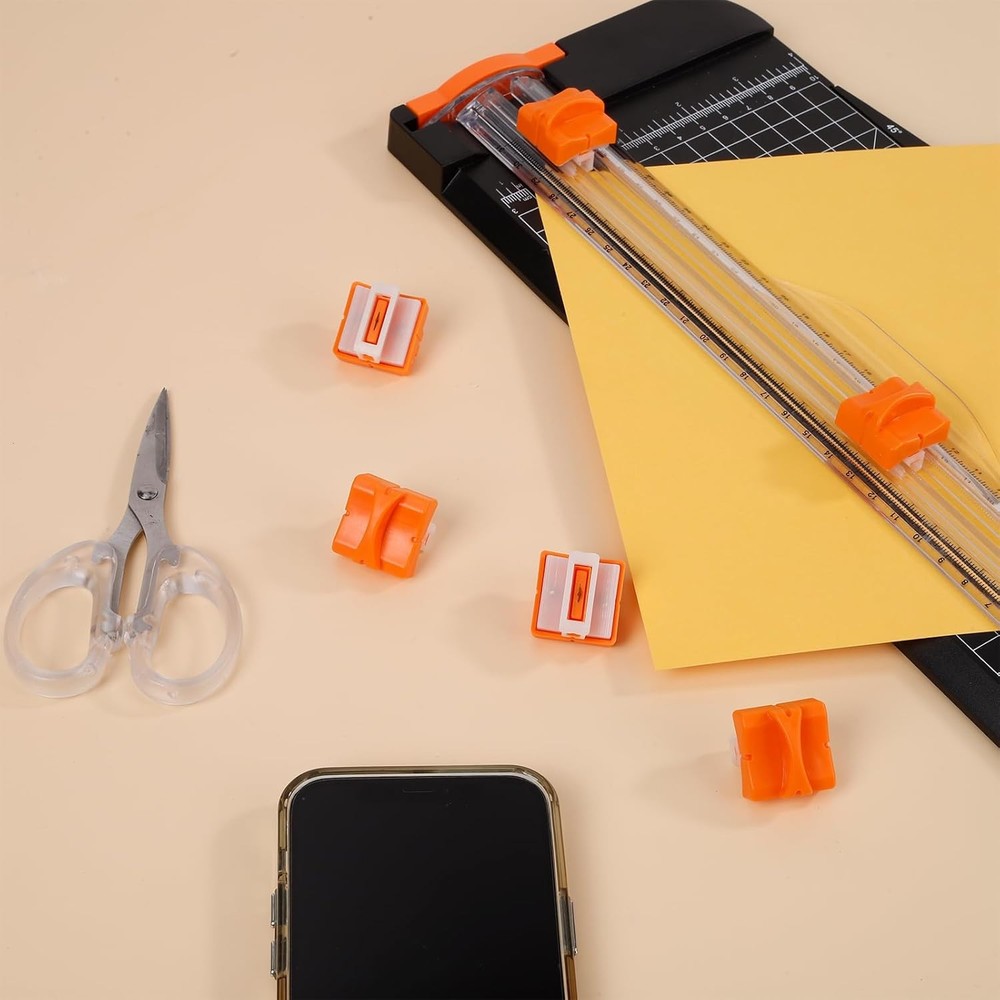 6 Pieces Paper Cutter Replacement Blade Trimmer Orange