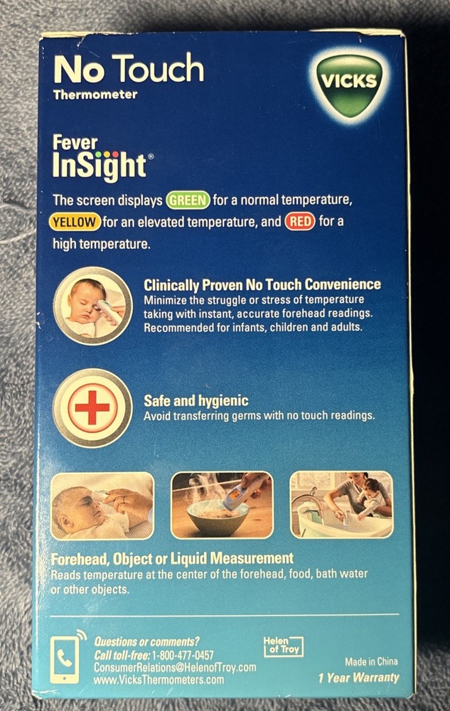 Vicks No-Touch 3-in-1 Thermometer NEW