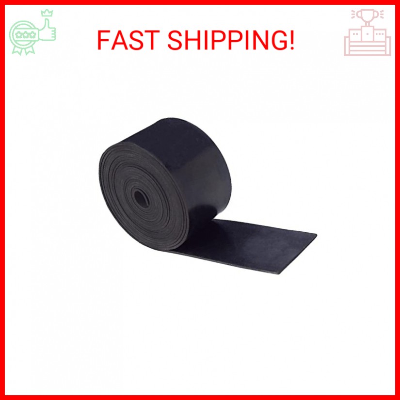 DOBTIM Neoprene Rubber Strips 1/16 (.062)" Thick X 2" Wide X 10'Long, Solid Rubb
