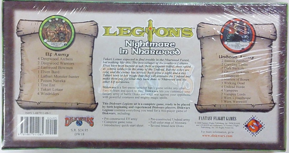 DISKWARS: LEGIONS SET OF 4 (FFG DW 18-21)