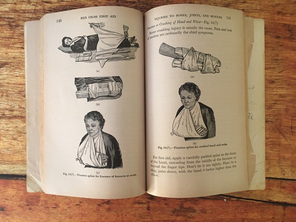 American Red Cross First Aid Textbook Revised Edition Book 1945