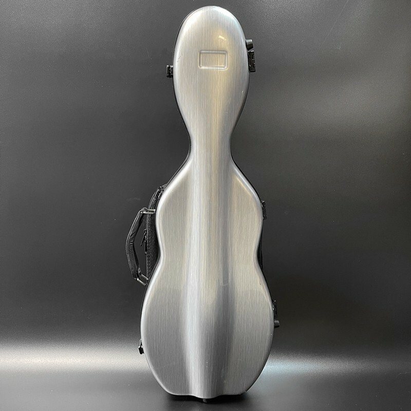 High quality Cello Shaped Full Size gray Compound carb Violin Case Strong