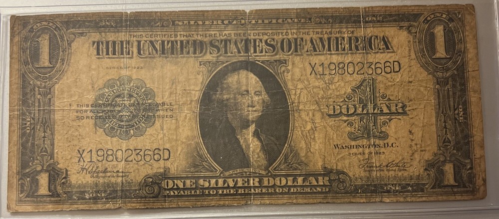 1923 $1 One Dollar “HORSE BLANKET” Silver Certificate Large Size Note