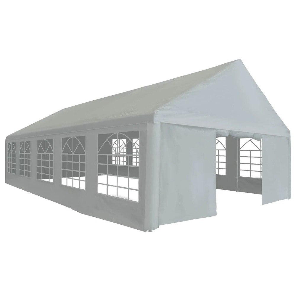 Tent Fabric without Frame Grey 32.81 x 16.40 ft PE