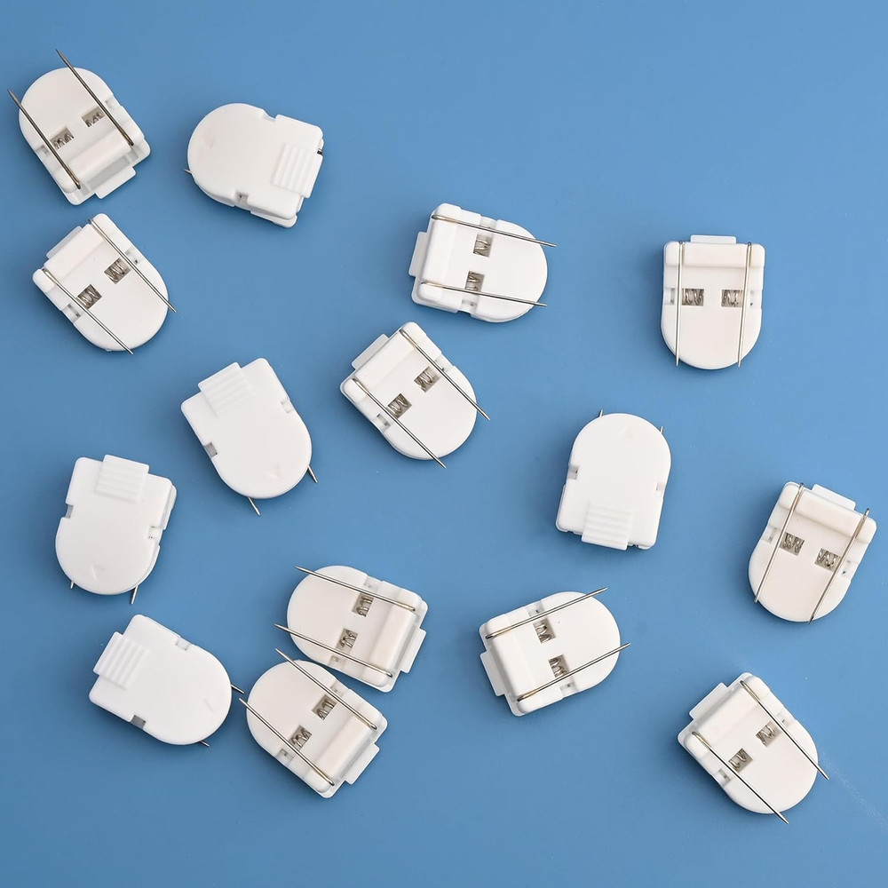 15 Pcs Cubicle Clips Plastic Cubicle Hooks for Fabric Wall Panel Picture Hangers