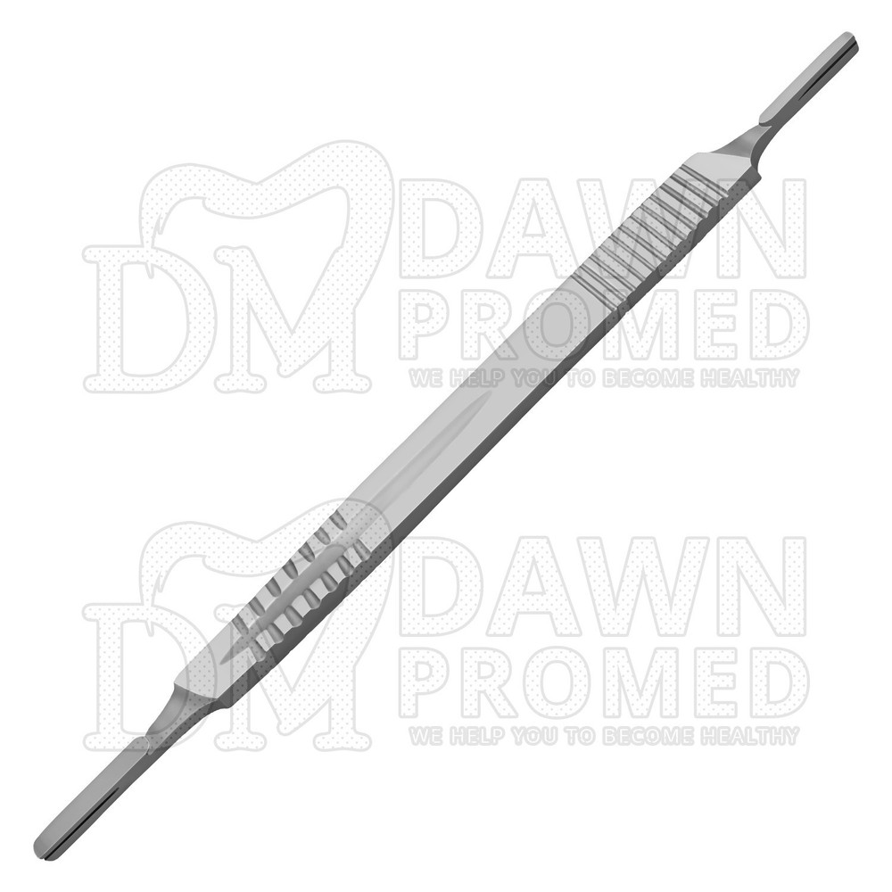12 Pcs Double End Scalpel Handle #3 & #4 Surgical Blade Holder German Grade