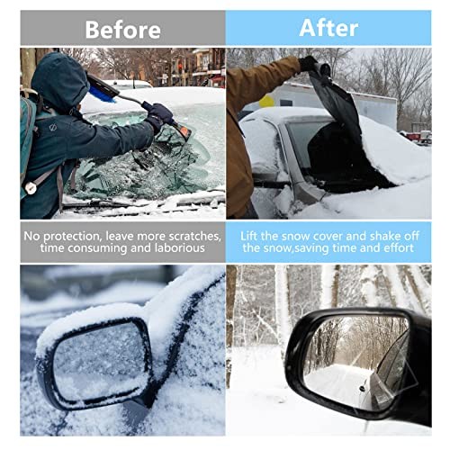 Windshield Cover for Ice and Snow, Thicken Extra Large Size Car X-Large