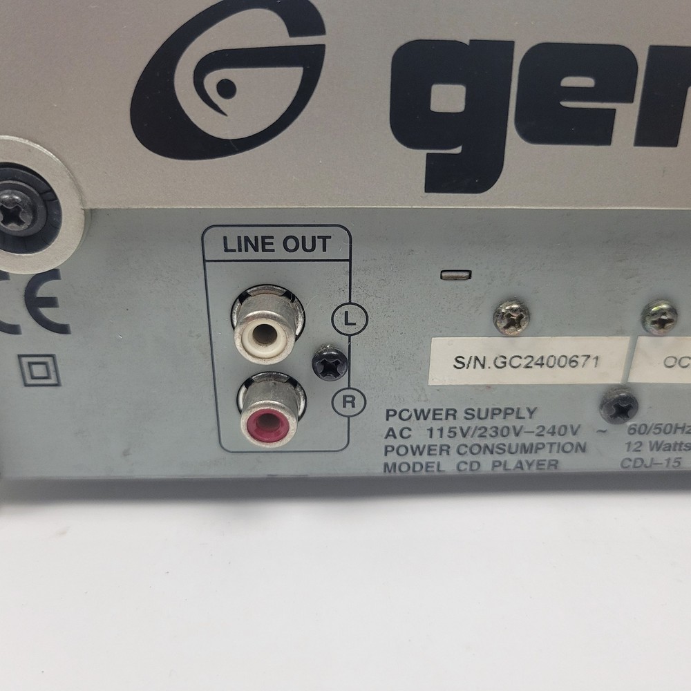 Gemini CDJ-15 Professional CD Player DJ Equipment - Tested & Working