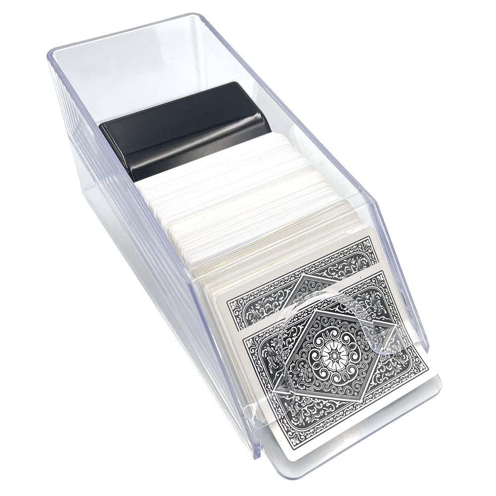 4 Deck Clear Blackjack Dealing Shoe Card Holder