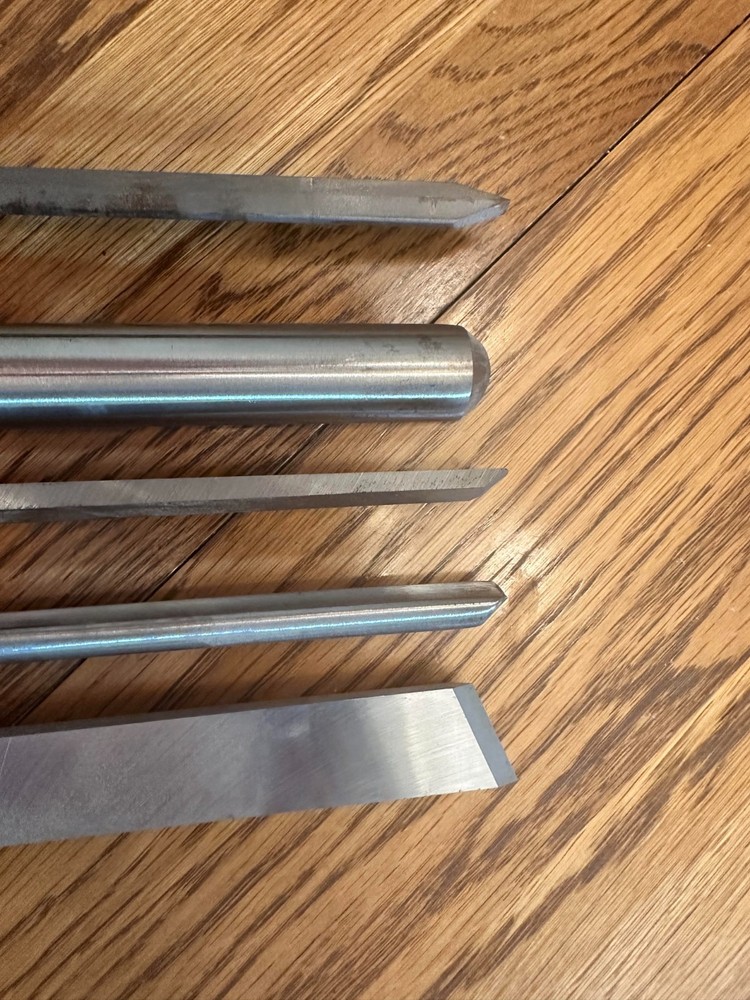 Set of 5 ShopMate Wood Turning Chisels for Wood Lathe 16" Long 2 Gouges etc