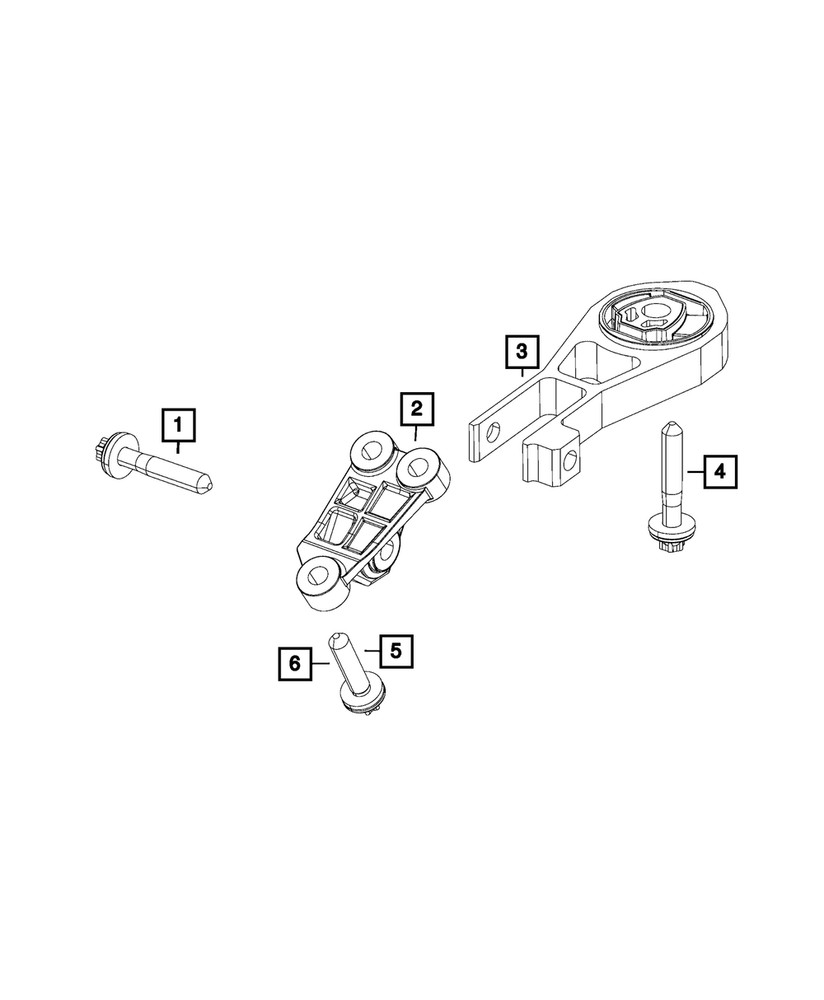 Genuine Mopar Transmission Mount Isolator 68253029AC