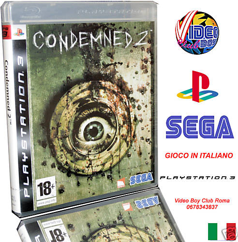 CONDEMNED 2 NEW OFFICIAL ITALIAN VERSION SONY PS3