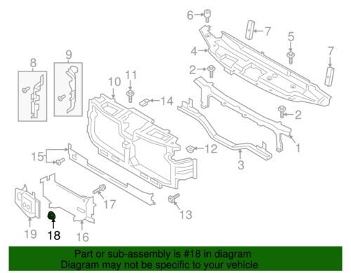Genuine Ford Air Shield Retainer Nut -W520822-S441