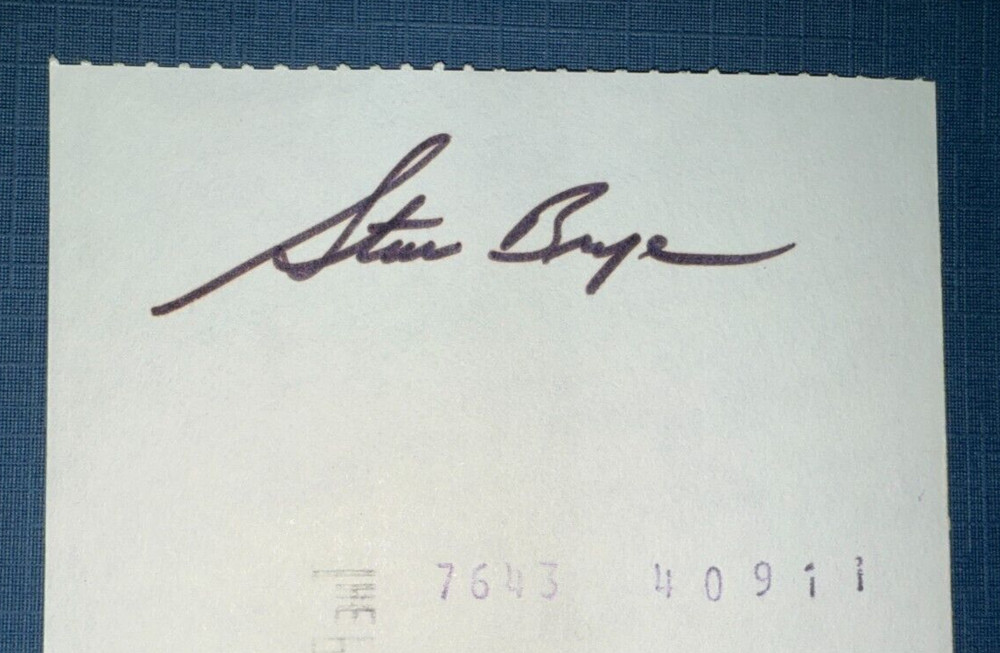 1978 Pittsburgh Pirates: Payroll Check: Steve Brye (1970 debut)
