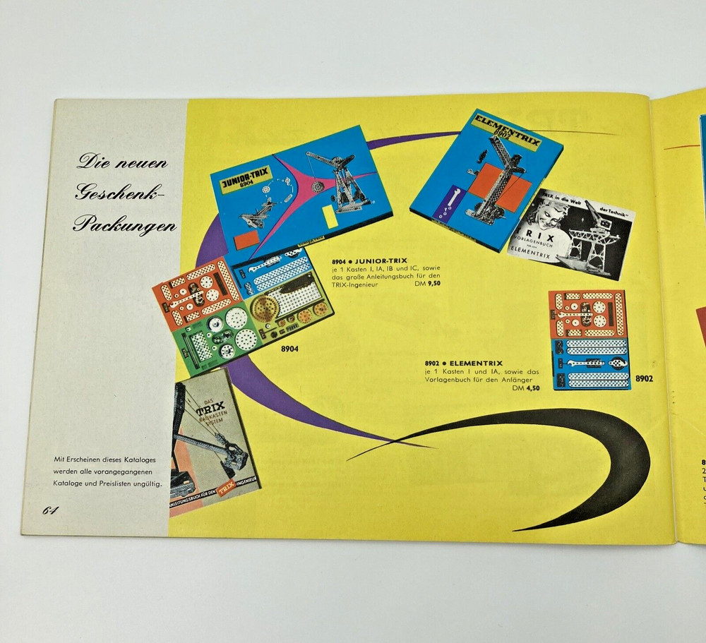 Trix Express HO Model Train Railroad Catalog 1963 German
