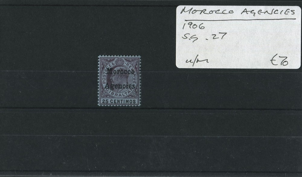 Morocco Agcy. 1906 SG.27 U/M