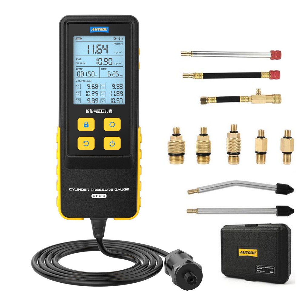 Petrol Engine Compression Tester Kit Digital Car Engine Cylinder Pressure Gauge