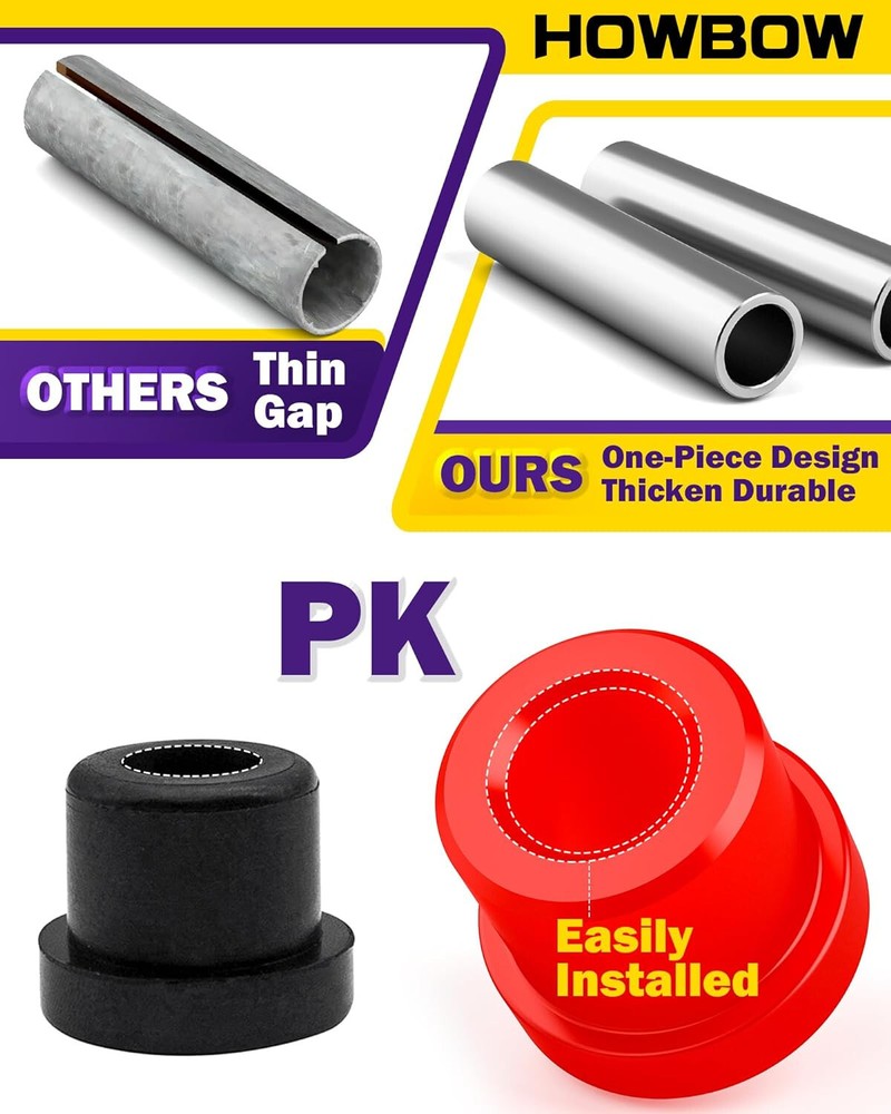 2004-up Club Car Precedent Bushing Kit Leaf Spring and Shackle Polyurethane