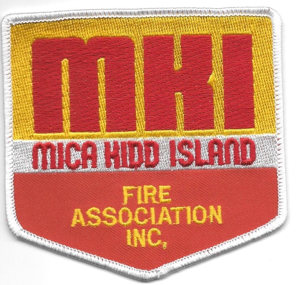 Mica Kidd Island  Fire Association, Idaho (4" x 4" size) fire patch