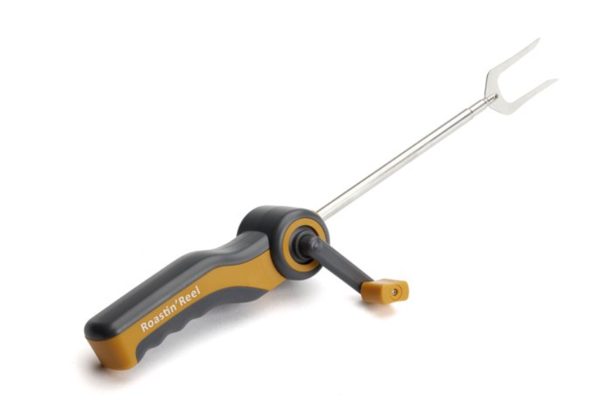 S'MORE Roastin' Reel Fork Extends From 8" To 20" Rotating Roasting Fork