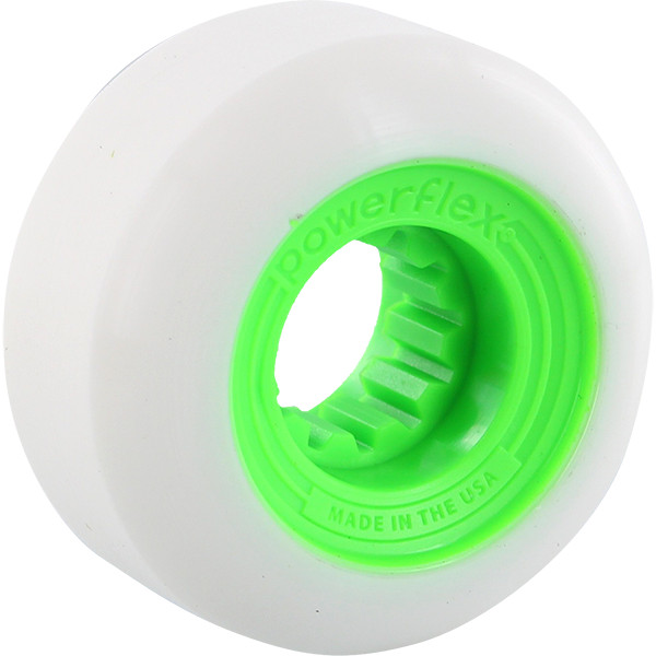 POWERFLEX GUMBALL 60mm 83b WHT/LIME WHEELS SET