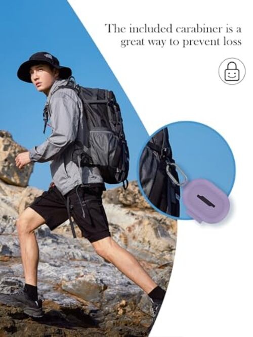 Case for Bose New QuietComfort Earbuds,Soft Protective, Silicone Case Purple