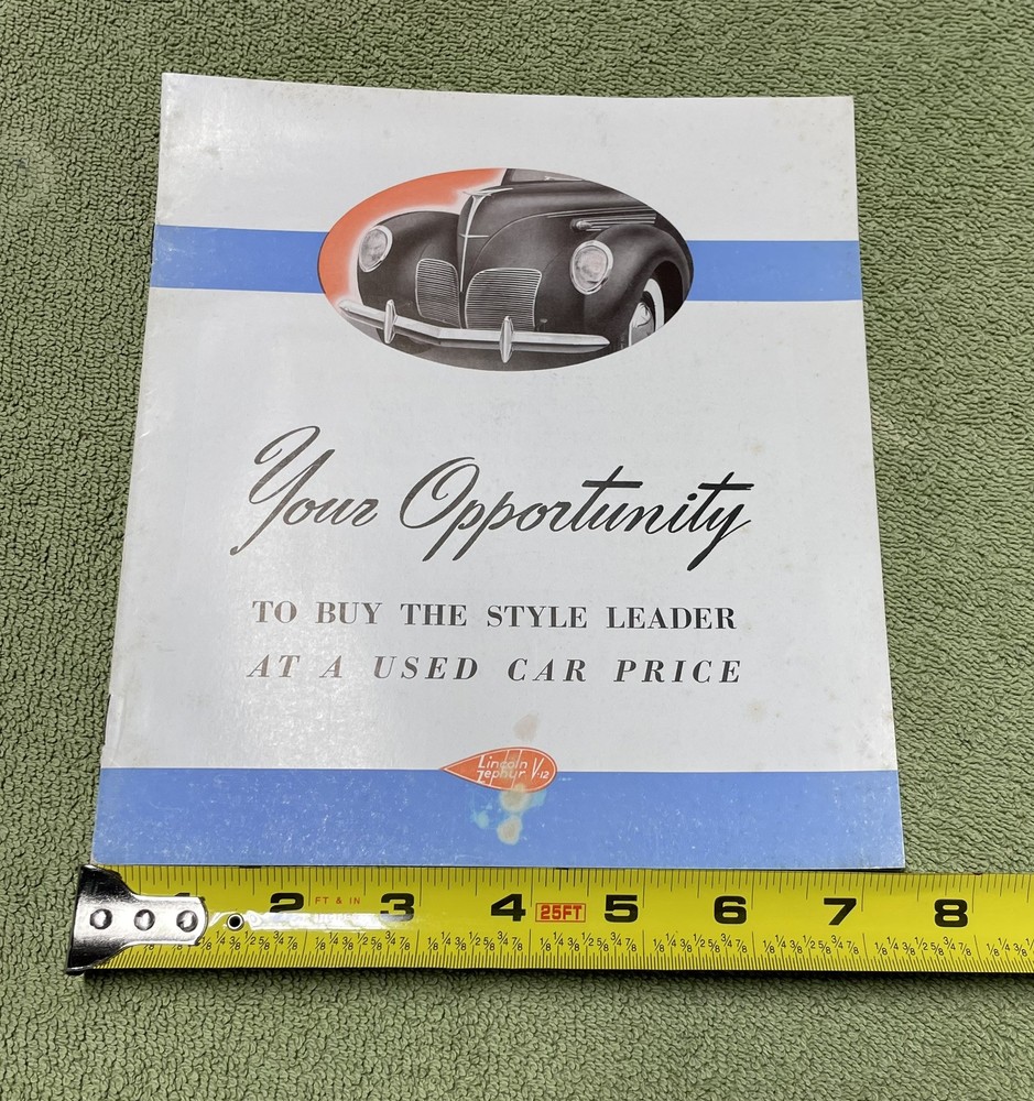 1938 Lincoln Zephyr Car Add