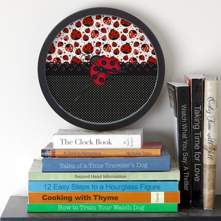 CafePress Ladybugs 10" Wall Clock (1004119753)