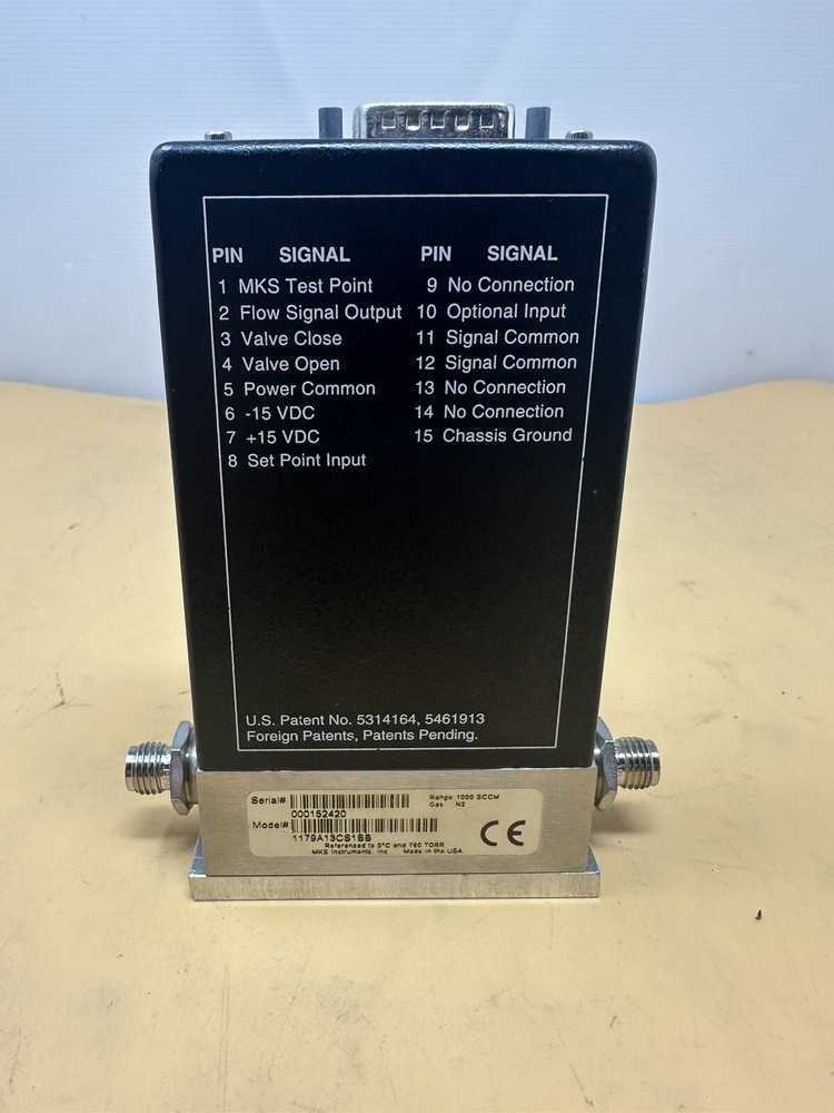 MKS Mass-FLO Controller Model 1179A13CS1BB (Range: 1000 SCCM)