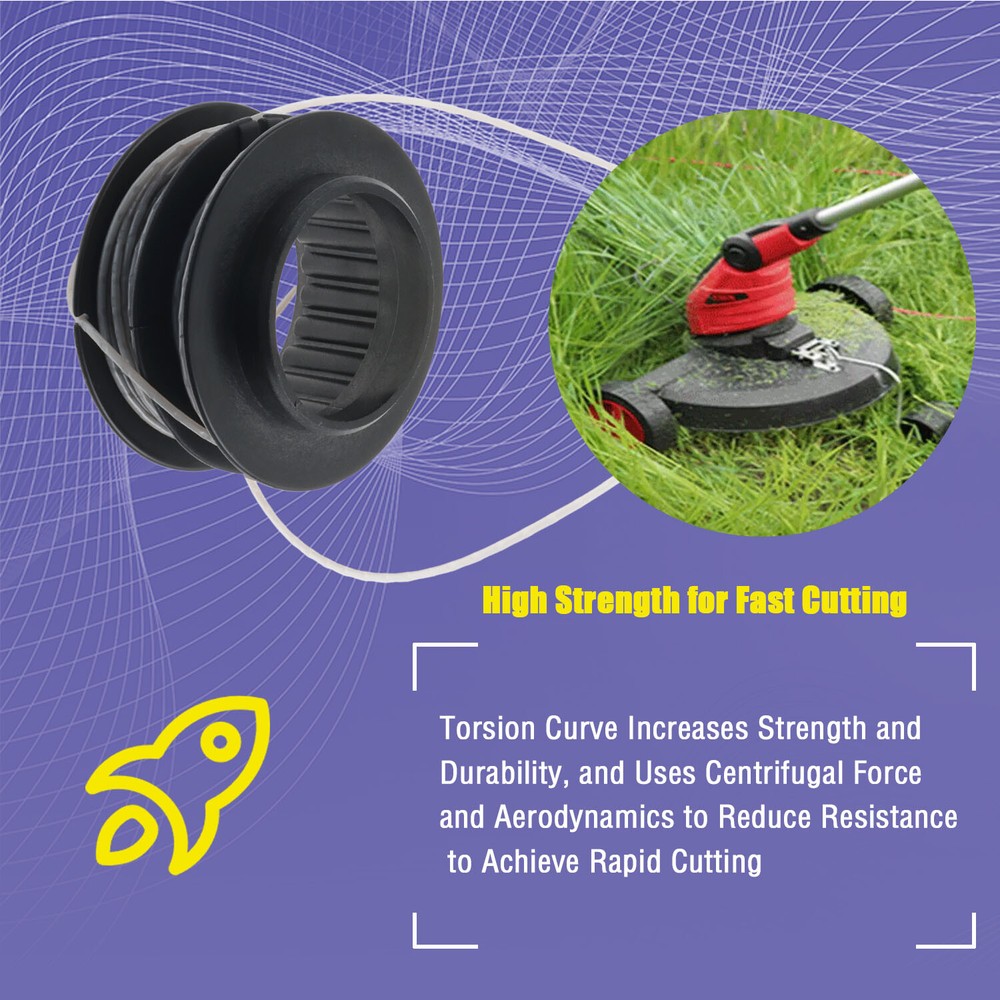 Aftermarket 3 PCS String Trimmer Replacement Spool for Mower ST60V ST60V-T0