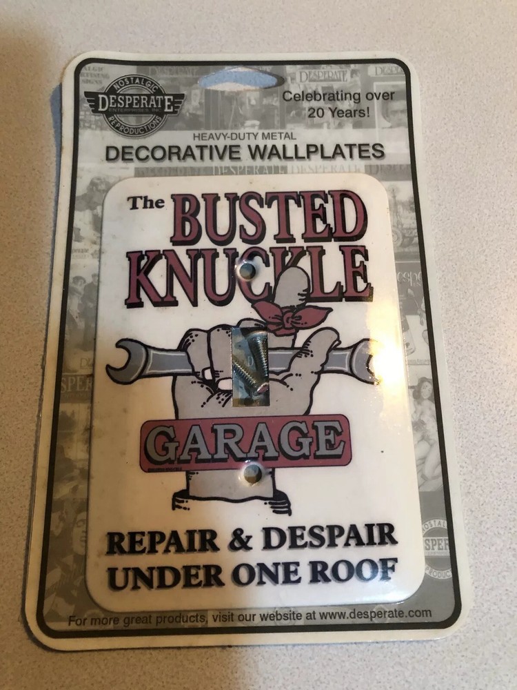 Busted Knuckle Wall Switch Plate