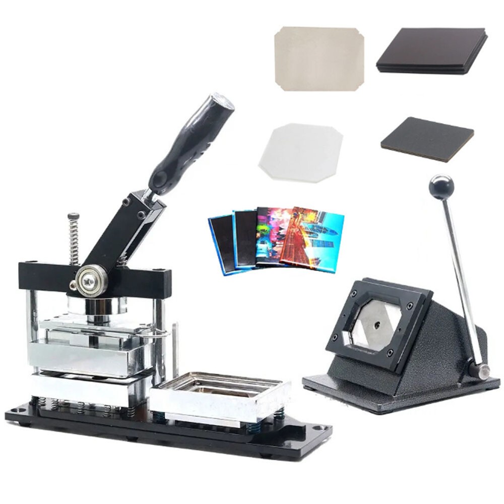 NEW For 80*53mm Fridge Magnet Making Machine Rectangle Button Maker Kit