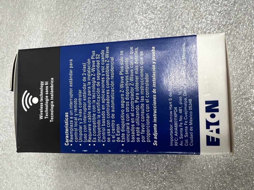 Eaton RF9601DBK Eaton Z-Wave plus decorator switch