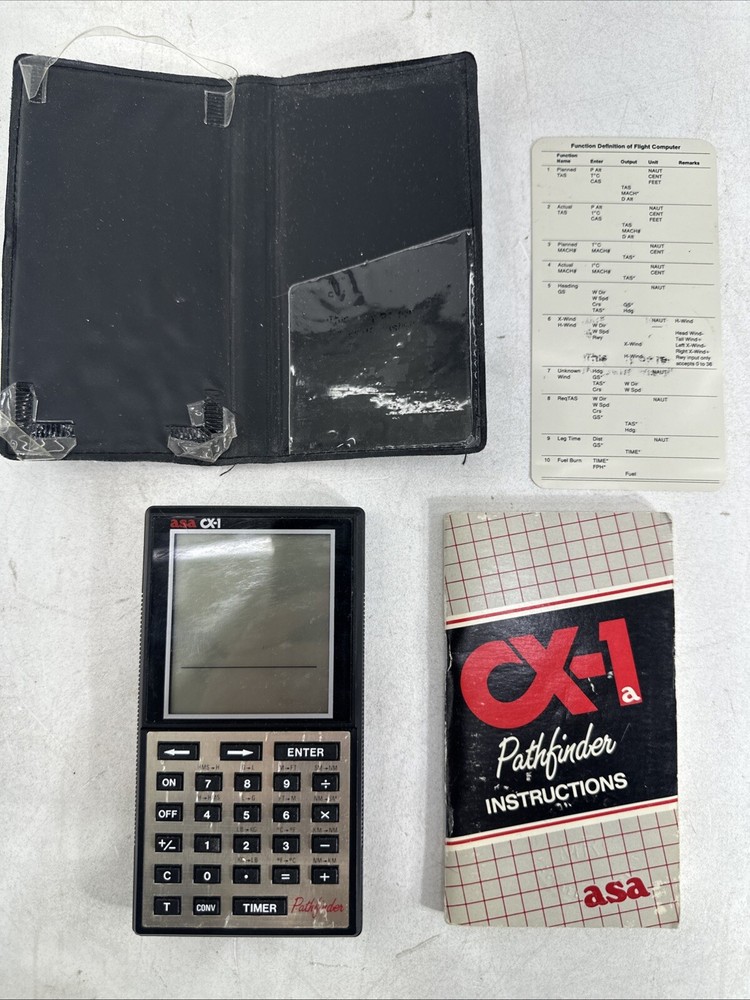 ASA CX-1 Pathfinder Flight Computer Aviation Navigation Calculator Untested
