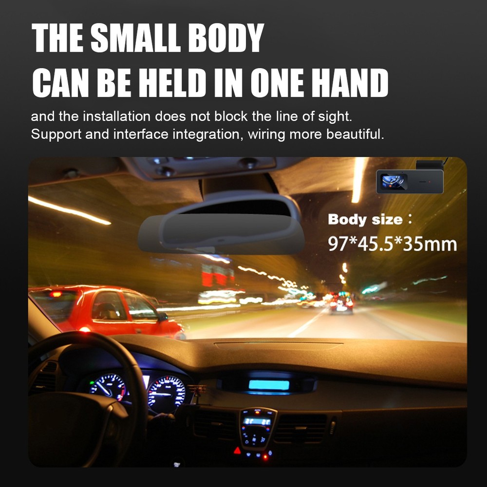 4K GPS Dash Cam WiFi Night Vision 170° Wide Angle Dashboard Camera w/APP Control