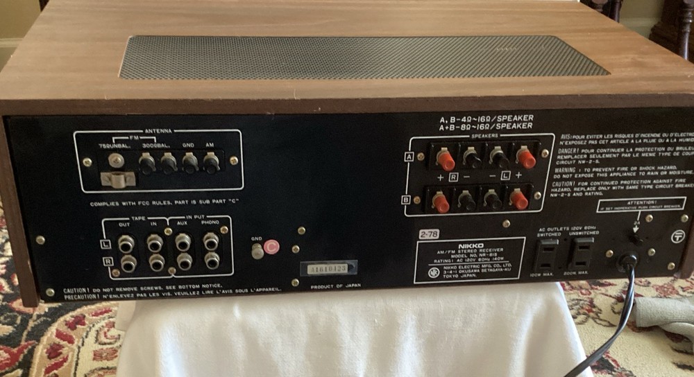 Nikko NR-615 Tuner/Receiver