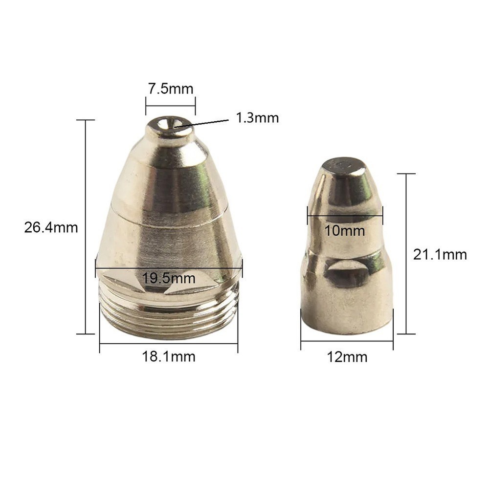 20PCS Replacement Consumables for P80 Plasma Cutter Torch Nozzle and Electrode