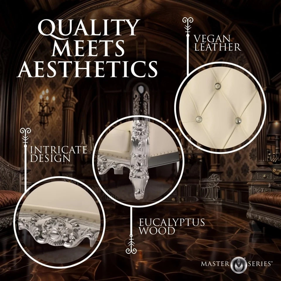 Master Series BDSM Throne Chair - Black