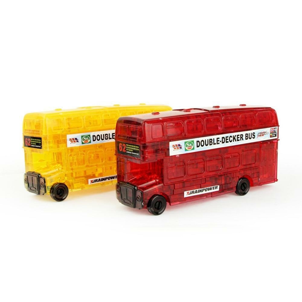 54 Pcs 3D Crystal Puzzle Double-Decker Bus Model