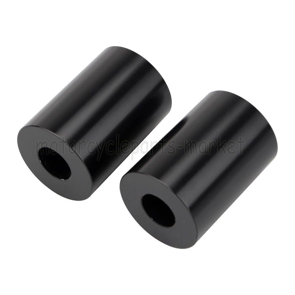 Motorcycle 1.75" Black CNC Riser Extension For Harley Dyna Softail 1" Handlebars