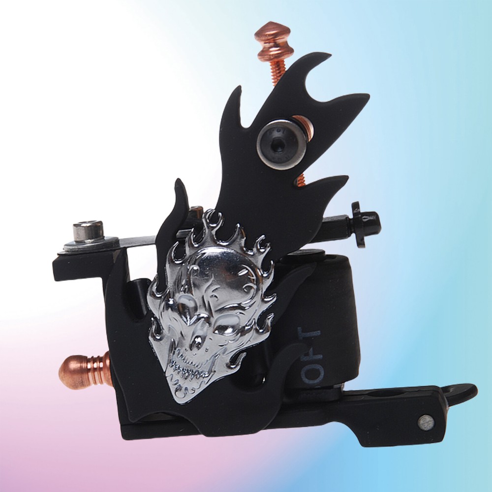 Coil Tattoo Machine Cast Iron Frame for Beginner 10 Wrap Liner 402-G