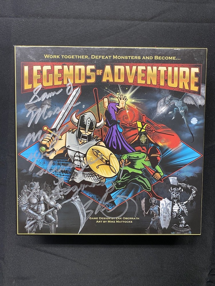 SIGNED LEGENDS OF ADVENTURE BOARD GAME