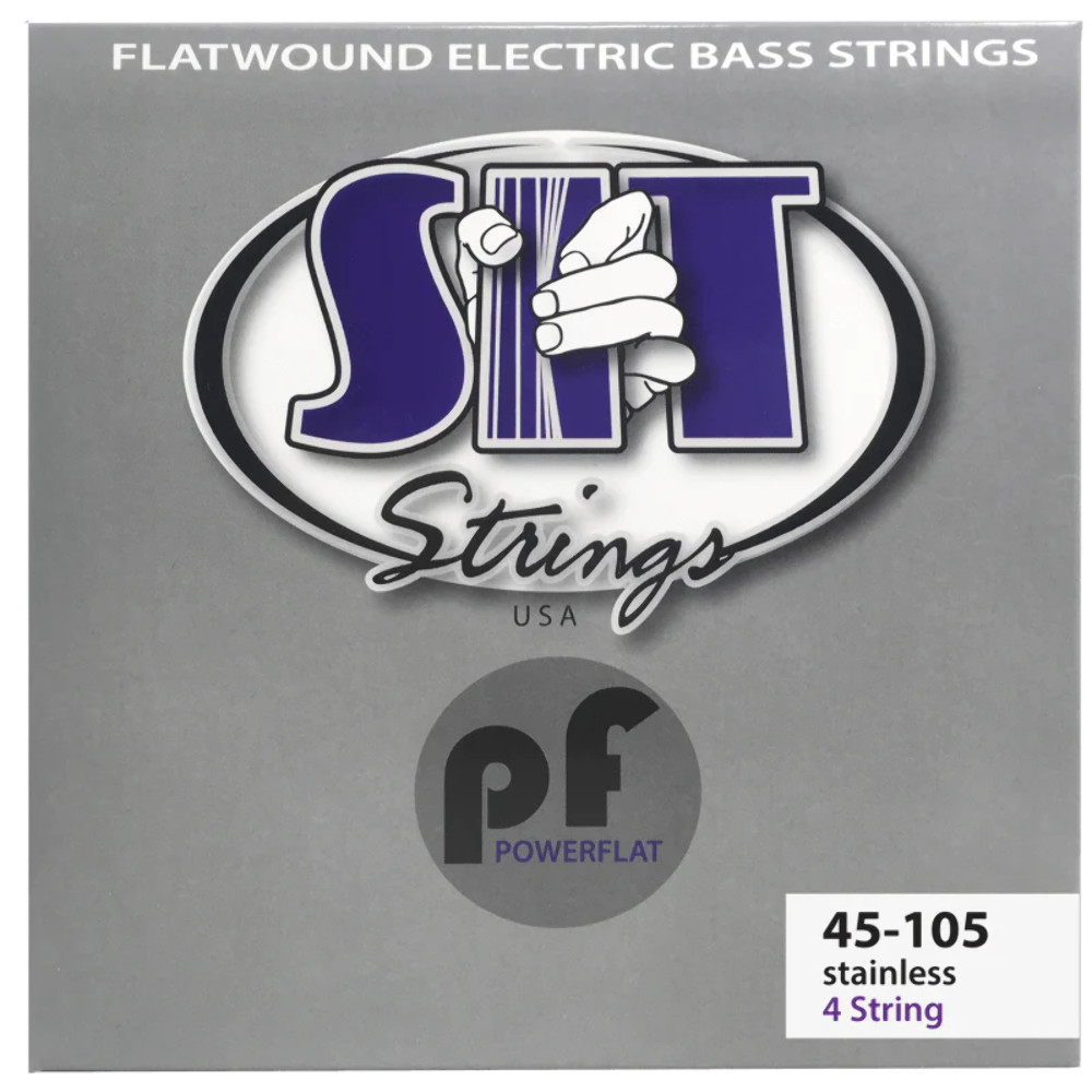 SIT Strings PF45105L Light Power Flat Flatwound Bass Strings