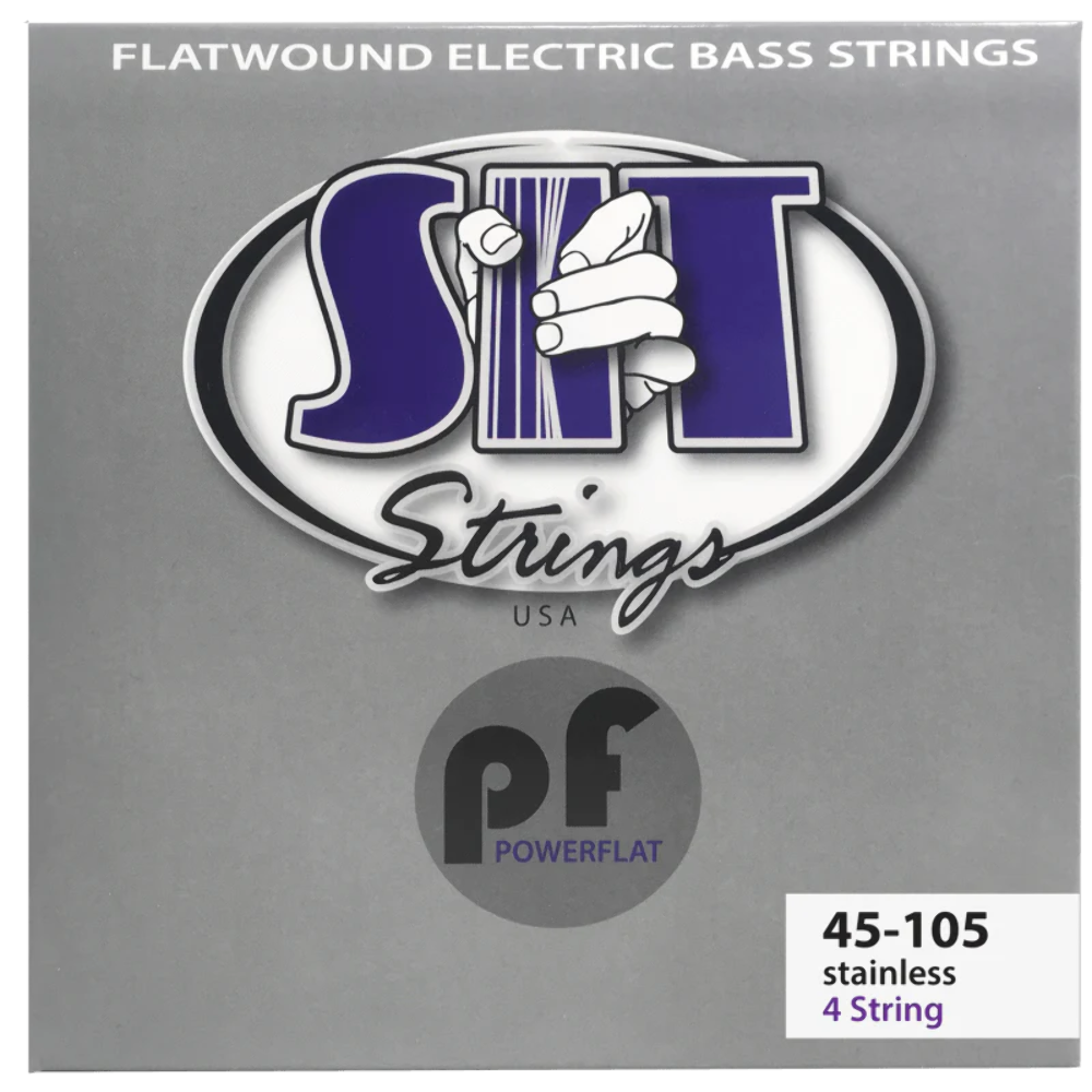 SIT Strings PF45105L Light Power Flat Flatwound Bass Strings