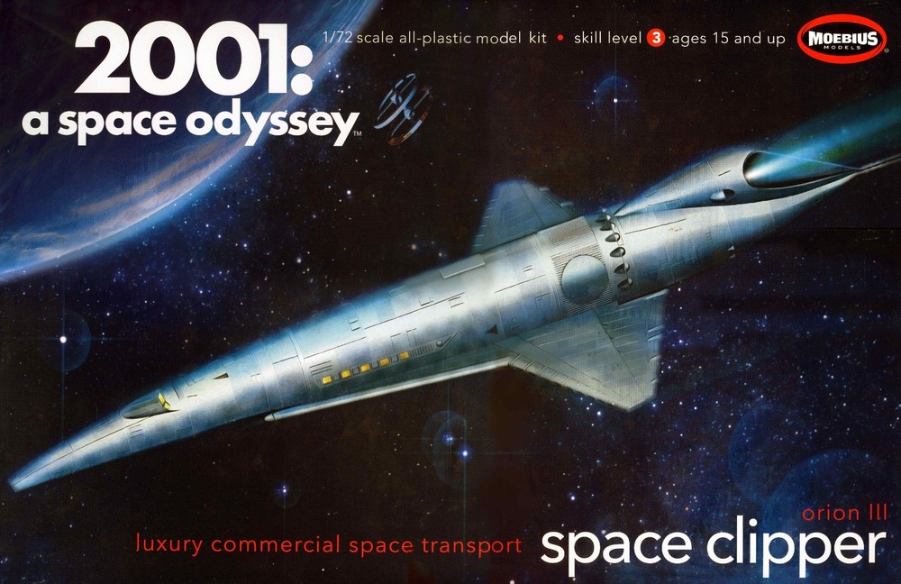 Moebius 1/72 2001: A Space Odyssey Orion III Space Clipper Plastic Model Kit