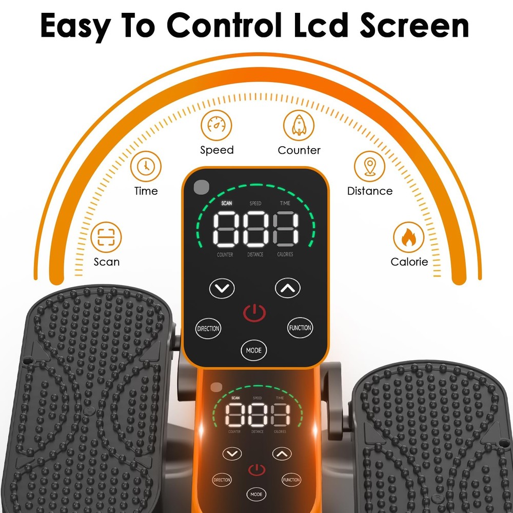 Under Desk Elliptical Machine for Senior 12 Speed Leg Exerciser While Sitting